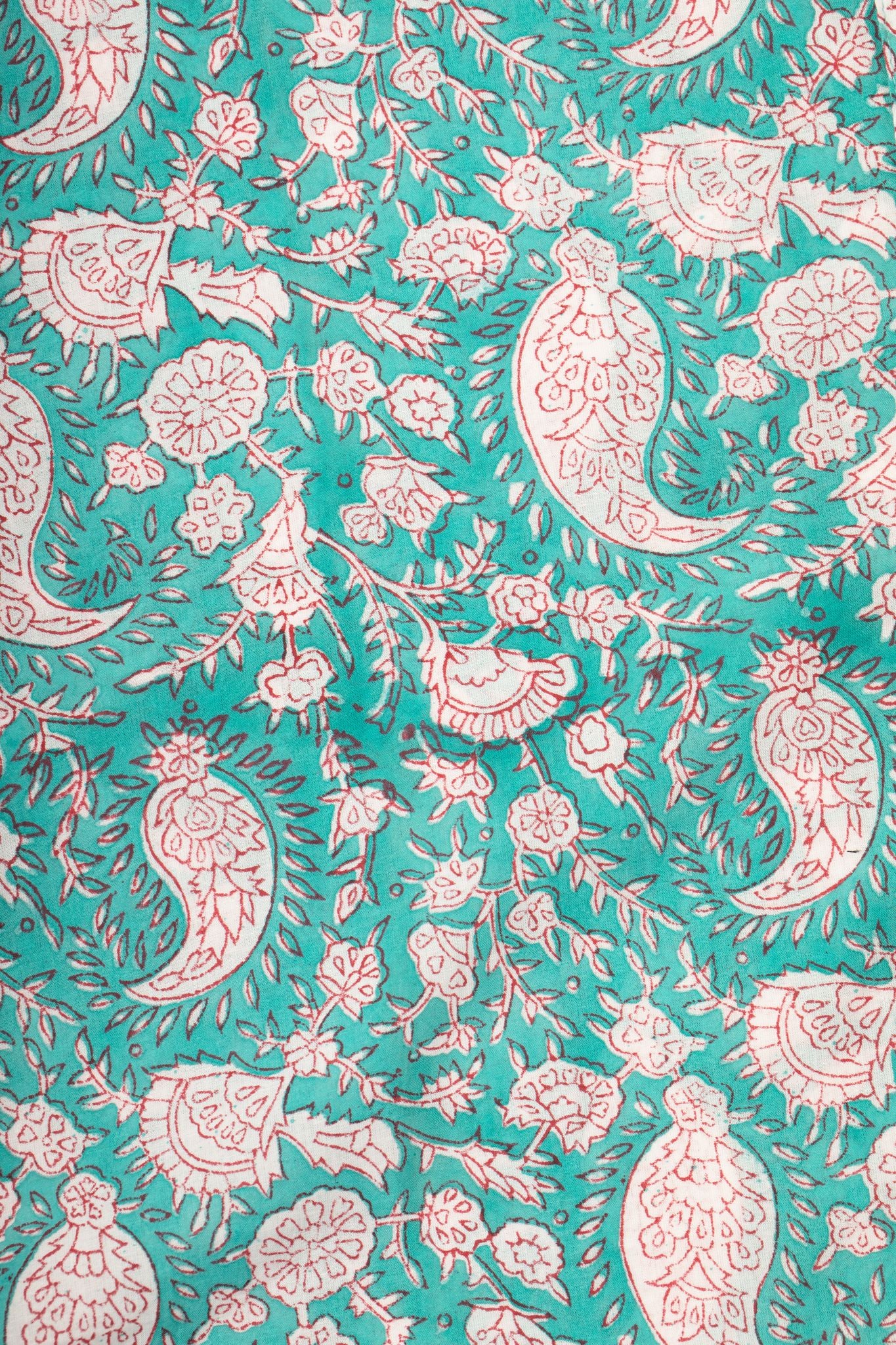 Teal Paisley